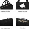 BAGSMART Toiletry Bag Travel Bag with Hanging Hook, Water-resistant Makeup Cosmetic Bag Travel Organizer for Accessories, Shampoo, Full Sized Container, Toiletries - Image 6