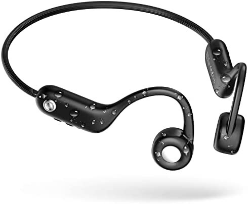 CHENSIVE Bone Conduction Headphones Open Ear Headphones Wireless Bluethooth 5.2 Sport Headphones Earbuds Waterproof with Built-in Mic for Workouts, Running, Cycling, Driving