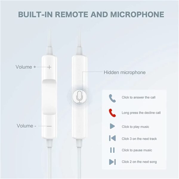 2 Packs Apple Earbuds for iPhone Headphones Wired Earphones [Apple MFi Certified](Built-in Microphone & Volume Control) Noise Isolating Headsets for iPhone 13/12/11/XR/XS/X/8/Support All iOS System - Image 2
