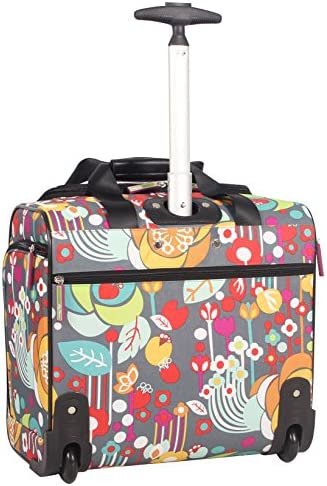 Lily Bloom Designer 15 Inch Carry On - Weekender Overnight Business Travel Luggage - Lightweight 2- Rolling Wheels Suitcase - Under Seat Rolling Bag for Women (Bliss) - Image 3