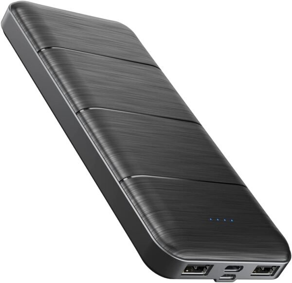 LOVELEDI Portable-Charger-Power-Bank - 15000mAh Dual USB Power Bank Output 5V3.1A Fast Charging Portable Charger Compatible with Smartphones and All USB Devices(Black)
