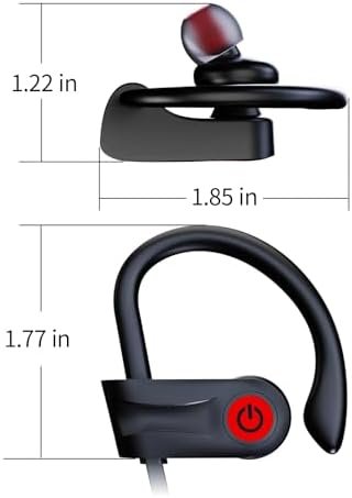 Boean Bluetooth Headphones, Wireless Earbuds with 16 Hours Playtime Bluetooth 5.3 Wireless Headphones HD Deep Bass Stereo Sound Isolation IPX7 Waterproof Earphones for Workout Running Sports - Image 8