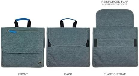 So-Mine Airplane Pocket Organizer | In Flight Seat Back Organizer Bag | Commuter Essential Travel Bag | Media Pouch For Flying | Travel Gift | Attaches To Luggage - Image 7