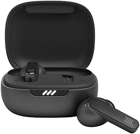 JBL Live Pro TWS 2: 40 Hours of Playtime, True Adaptive Noise Cancelling, Smart Ambient, and Beamforming mics (Black), Small