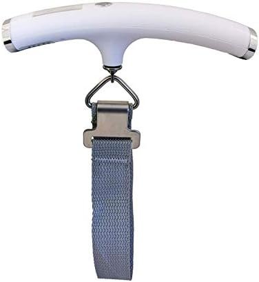 Escali Velo 11050W Hanging Digital Readout Portable Travel Compact Luggae Scale, 110lb Capacity, White