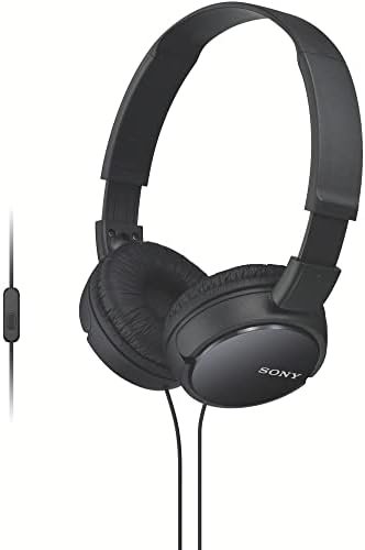 Sony ZX Series Wired On-Ear Headphones with Mic, Black MDR-ZX110AP - Image 2