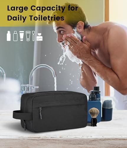 Vorspack Travel Toiletry Bag for Men - Large Toiletries Bag Water Resistant Hanging Dopp Kit Travel Bag for Toiletries Accessories Gifts - Image 5