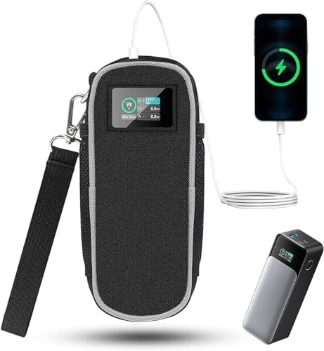 Carrying Case for Anker 737 Power Bank (PowerCore 24K), Portable Travel Storage Bag for Anker 737 24,000mAh Power Bank with Extra Mesh Pocket,power bank Protective Case, Oxford Fabric(Case Only)