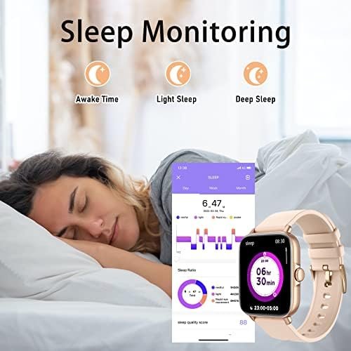 DXPICR Smart Watch(Call Receive/Dial), Full Touch Screen SmartWatch for Android and iOS Phones Compatible Fitness Tracker with Heart Rate,Sleep,Blood Oxygen,Step Counter for Men Women - Image 3