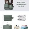 LOVEVOOK Travel Backpack for Women, 40L Large Carry On Backpack Flight Approved, Waterproof Personal Item Travel Bag Fits 17.3'' Laptop,TSA Backpack Suitcase with 3 Packing Cubes - Image 5