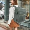 LOVEVOOK Travel Backpack for Women, 40L Large Carry On Backpack Flight Approved, Waterproof Personal Item Travel Bag Fits 17.3'' Laptop,TSA Backpack Suitcase with 3 Packing Cubes - Image 9