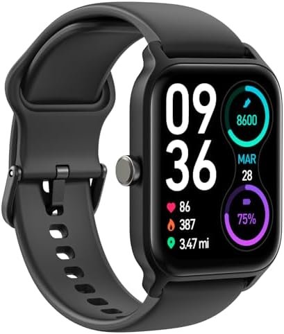 Smart Watch for Men Women Alexa Built-in, 1.8" IP68 Waterproof Fitness Watch with Call Function, Heart Rate & Sleep Monitor, 100 Sport Modes Fitness Tracker Android iOS Compatible