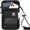Neck Wallet Travel Pouch Family Passport Holder Organizer Case with RFID Blocking - Black - Image 3