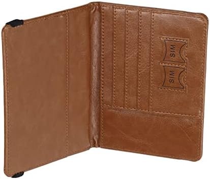 Passport Wallet, Brown United Kingdom Passport Multifunction Card Holder for Business - Image 5