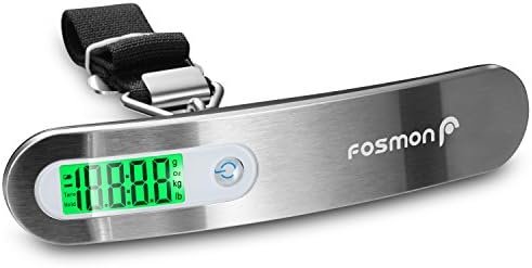 Fosmon Digital Luggage Scale (2 Pack) Digitial LCD Display Backlight Baggage Scale with 110lbs Capacity, Portable Stainless Steel Hanging Luggage Weight Scale with Tare Function for Travelers - Silver - Image 7