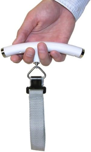 Escali Velo 11050W Hanging Digital Readout Portable Travel Compact Luggae Scale, 110lb Capacity, White - Image 4