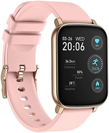 Smart Watch for Android Phones iPhone Compatible, 1.65”Smartwatch Activity Tracker Fitness Smart Watches for Women Men,IP68 Waterproof Watch Pedometer Heart Rate Sleep Monitor (Pink)
