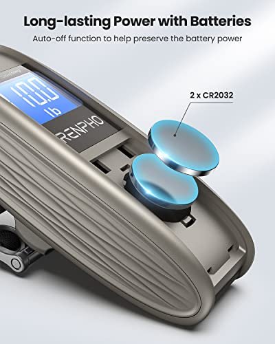 RENPHO Luggage Scale, Travel Essentials, Portable Digital Suitcase Weight Scale with Backlit LCD Display for Travel, Baggage Weighing Scale with Tare Function, 110lb/50kg, Battery Included - Image 7