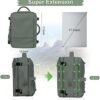 Hanples Extra Large Travel Backpack for Women as Person Item Flight Approved, 40L Carry On Backpack, 17 Inch Laptop Waterproof Hiking Casual Bag(Olive Green) - Image 3