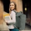 Hanples Extra Large Travel Backpack for Women as Person Item Flight Approved, 40L Carry On Backpack, 17 Inch Laptop Waterproof Hiking Casual Bag(Olive Green) - Image 8
