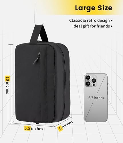 Vorspack Travel Toiletry Bag for Men - Large Toiletries Bag Water Resistant Hanging Dopp Kit Travel Bag for Toiletries Accessories Gifts - Image 2