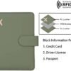 Melsbrinna Passport Holder,Passport Holder Card Slots,Cute Passport cover for Women/Men,Waterproof Rfid Blocking Travel Wallet (Moss green New) - Image 4
