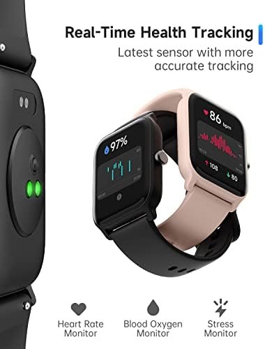 Smart Watch for Men Women Alexa Built-in, 1.8" IP68 Waterproof Fitness Watch with Call Function, Heart Rate & Sleep Monitor, 100 Sport Modes Fitness Tracker Android iOS Compatible - Image 3