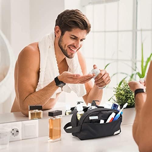 emissary Nylon Men's Toiletry Bag - Large Waterproof Shower Bag - Travel Toiletries Bag - Dopp Kitt for Men - Toiletry Bag for Men and Women - Shaving Bag for Men Travel (Black Water-Resistant) - Image 7