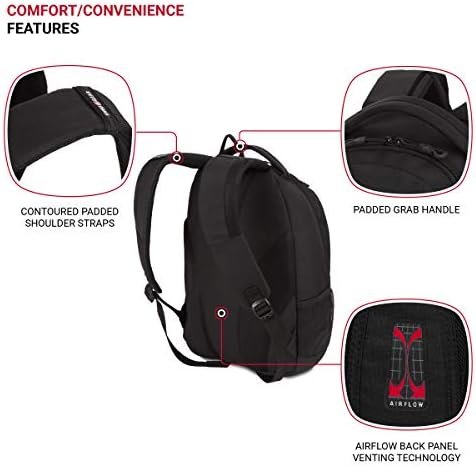 SwissGear 1186 Bungee Backpack, Black, 17-Inch - Image 2