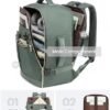 LOVEVOOK Travel Backpack for Women, 40L Large Carry On Backpack Flight Approved, Waterproof Personal Item Travel Bag Fits 17.3'' Laptop,TSA Backpack Suitcase with 3 Packing Cubes - Image 3