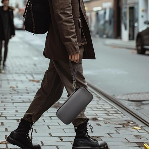 Case Compatible with Anker 737/735/ 736/717 USB-C Portable Charger Power Bank, Fast Foldable Wall PowerBank Bag for GaN Prime Nano II AC Adapter, Powercore Pocket for Lights Cable (Grey) - Image 7