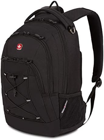 SwissGear 1186 Bungee Backpack, Black, 17-Inch