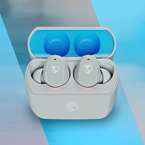 Skullcandy Mod In-Ear Wireless Earbuds, 34 Hr Battery, Microphone, Works with iPhone Android and Bluetooth Devices - Grey/Blue - Image 2
