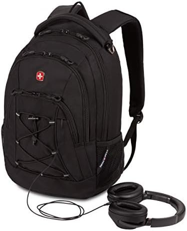 SwissGear 1186 Bungee Backpack, Black, 17-Inch - Image 7
