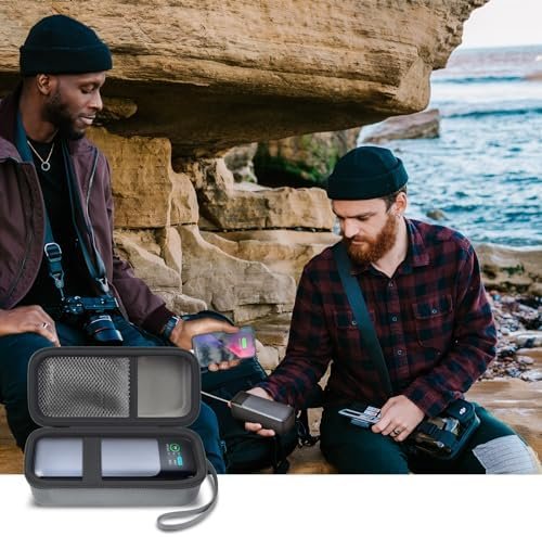 Case Compatible with Anker 737/735/ 736/717 USB-C Portable Charger Power Bank, Fast Foldable Wall PowerBank Bag for GaN Prime Nano II AC Adapter, Powercore Pocket for Lights Cable (Grey) - Image 6