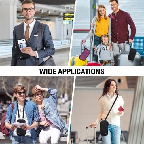 BKNOOU Passport Holder Family Rfid Blocking Travel Document Organizer,Travel Passport Wallet Waterproof Multiple Passport Holder for Traveling,Passport Organizer for Men Women - Image 7