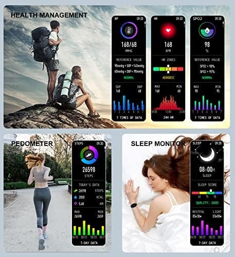 Iaret Smart Watches for Women(Answer/Make Call), Smart Watch for Android Phones iPhone, 1.7" HD Full Touch Screen Waterproof Watches Fitness Tracker with Heart Rate Sleep Steps Monitor Gifts for Women - Image 3