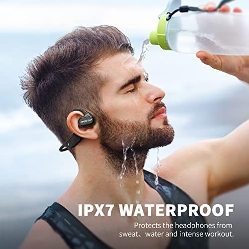 CXK Air Conduction Headphones Open Ear Headphones Bluetooth 5.3 Earbuds with 15H Playtime IPX7 Waterproof HD Sound Wireless Earphones for Running,Cycling,Workouts - Image 4