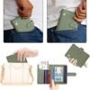 Melsbrinna Passport Holder,Passport Holder Card Slots,Cute Passport cover for Women/Men,Waterproof Rfid Blocking Travel Wallet (Moss green New) - Image 7