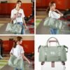 Travel Duffel Bag,Sports Tote Gym Bag,Shoulder Weekender Overnight Bag for Women - Image 6