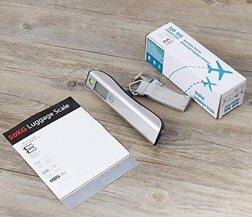 Digital Luggage Scale, WGGE Travel Luggage Weight Scale, Max 110lbs/50kg Baggage Scale with Backlit LCD Display - Image 7