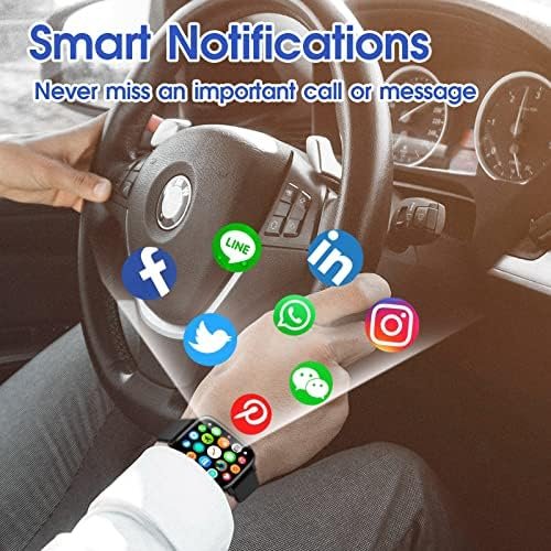 Smart Watch for iPhone/Android Phones (Answer/Make Calls) - 1.9" HD Screen Fitness Tracker : Heart Rate/Sleep Monitor/Pedometer/Calories, Multiple Sports Modes, Waterproof SmartWatch for Men Women - Image 7