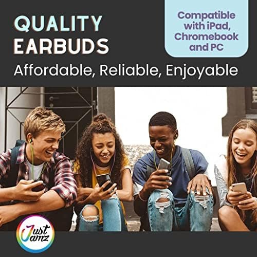 Bulk Earbuds 100 Pack | Basic Ear Bud, Black Dot in-Ear Earphones, Disposable Headphones, Class Headphones Set for Students, Earphones for Class, Kids, Classroom, Library, Wired Earbuds - Image 5