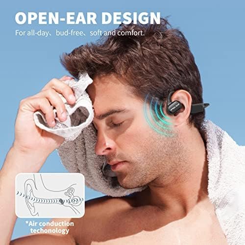 CXK Air Conduction Headphones Open Ear Headphones Bluetooth 5.3 Earbuds with 15H Playtime IPX7 Waterproof HD Sound Wireless Earphones for Running,Cycling,Workouts - Image 2