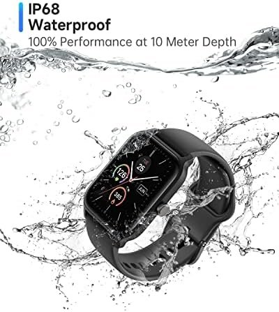 Smart Watch for Men Women Alexa Built-in, 1.8" IP68 Waterproof Fitness Watch with Call Function, Heart Rate & Sleep Monitor, 100 Sport Modes Fitness Tracker Android iOS Compatible - Image 6