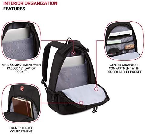 SwissGear 1186 Bungee Backpack, Black, 17-Inch - Image 4