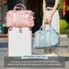 Travel Duffel Bag,Sports Tote Gym Bag,Shoulder Weekender Overnight Bag for Women - Image 7