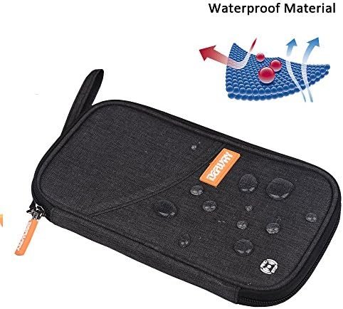 defway Passport Holder Travel Wallet - Family Passport Holder of 4, RFID Blocking Passport Wallet for Men Women, Travel Essentials for Flying, BLACK - Image 6