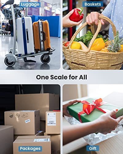 RENPHO Luggage Scale, Travel Essentials, Portable Digital Suitcase Weight Scale with Backlit LCD Display for Travel, Baggage Weighing Scale with Tare Function, 110lb/50kg, Battery Included - Image 6