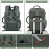 Hanples Extra Large Travel Backpack for Women as Person Item Flight Approved, 40L Carry On Backpack, 17 Inch Laptop Waterproof Hiking Casual Bag(Olive Green) - Image 5